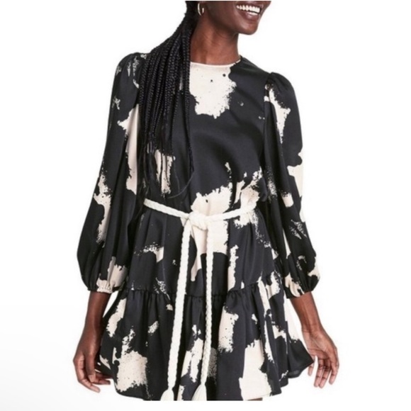 Alexis x Target Dresses & Skirts - #29 ALEXIS FOR TARGET ABSTRACT COW PRINT TIERED DRESS SIZE XL